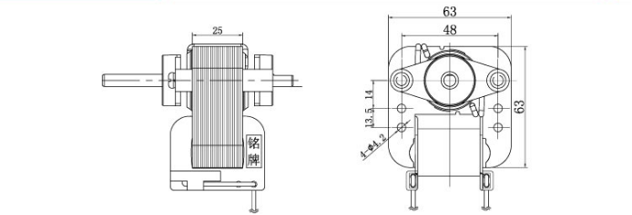 4極罩極電機(jī)廠家產(chǎn)品圖片